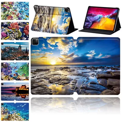 £6.43 • Buy Scenery PU Leather Tablet Cover Case For Apple IPad Air  1 2 3 4 5/Pro 10.5 9.7