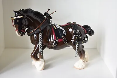 £20 • Buy Vintage Coopercraft Shire Horse Figure/ Ornament With Tack/ Harness (I)