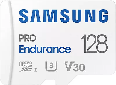 Samsung Pro Endurance 128GB MicroSD Card SDHC Surveillance DashCam Memory 100MBs • $54.80