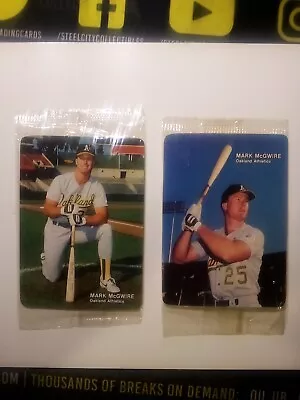 1990 Mothers Cookies Mark Mcgwire Sealed #3 & #4 Of 4 Oakland A's  • $3.99