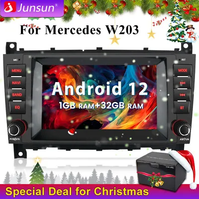 For Mercedes Benz W203 Multimedia Radio Android12 Stereo GPS 7 Screen NAVI 1+32G • $159.99