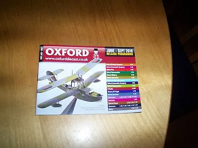 £1.25 • Buy Oxford Diecast June 2016 Model Catalogue NEW