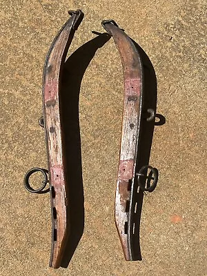 Vintage Pair Antique Hames Metal Collar Harness Mule Horse Farm Barn Primitive • $55