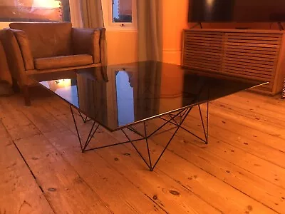 Large Habitat Smoked Glass Coffee Table • £100