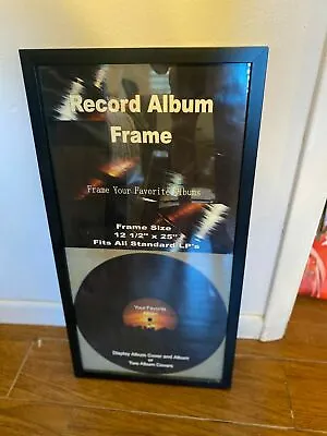 LP DUO DISPLAY FRAME Fits 12  Record Cover And Vinyl (33 Rpm) - BLACK • $29.99