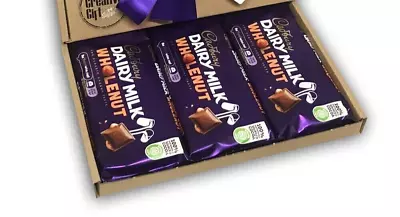 Cadburys Dairy Milk Wholenut Chocolate Bars Gift Box Birthday Christmas Gift • £11.27