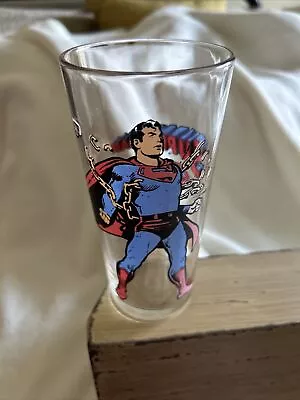 Vintage DC Comics Superman 1975 Pepsi Collector Series Glass Tumbler • $11.99