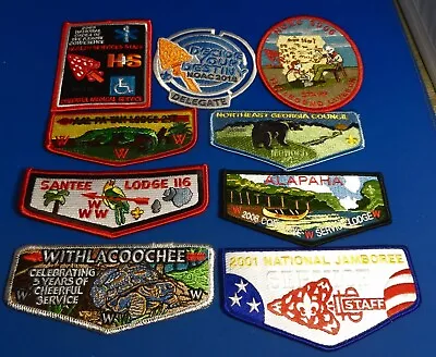 2024 NOAC TRADING LOT:  9 OLD OA Patches Including 6 Old Flaps: 243 545 237 Etc. • $29.95