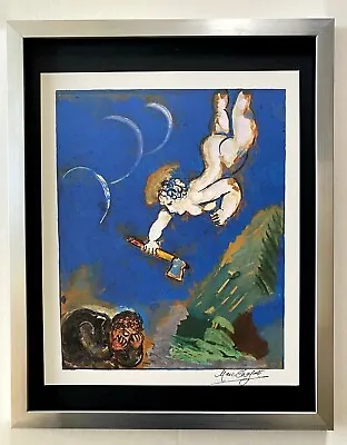 Marc Chagall | Original Vintage 1975 Print | Signed | Mounted And Framed • $155