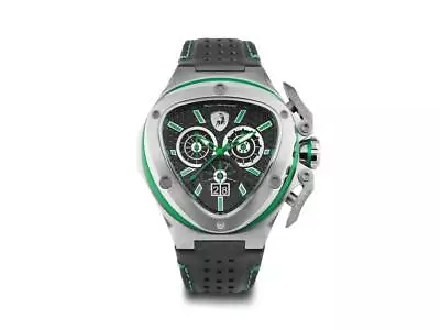 Tonino Lamborghini Spyder X Green SS Quartz Watch 53 Mm Chronograph T9XF-SS • $1305