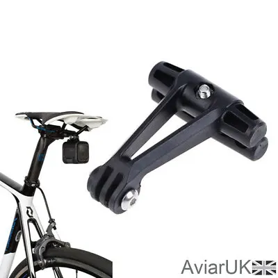 GoPro HERO Action Camera Bike Bicycle Saddle Seat Rail Mount Clamp Clip Go Pro • £5.95