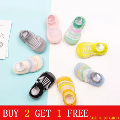 £5.24 • Buy Kids Baby Girls Boys Toddler Anti-slip Slippers Socks Shoes Spring And Summer
