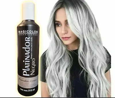 1x MAGICOLOR PLATINADOR BLACK PURPLE SHAMPOO FOR GRAY BLOND BLEACHED 315 ML FAST • $18.88