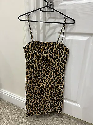 Zara Leopard Print Mini Dress With Slit Size Small S New With Tag❤️🎁🌸 • £15.99