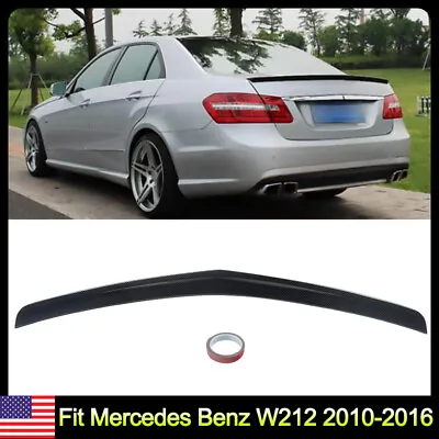 Trunk Spoiler Wing For Mercedes Benz W212 E350 E63 AMG 2010-16 Carbon Fiber Look • $72.99