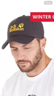 Jack Wolfskin Adult One Size Black Baseball Cap • £14.95