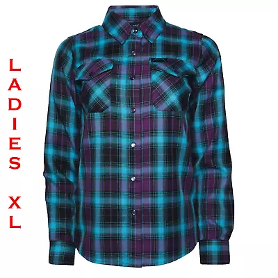 DIXXON FLANNEL X METALLICA RIDE THE LIGHTNING Flannel Shirt Collab - Women's XL • $109