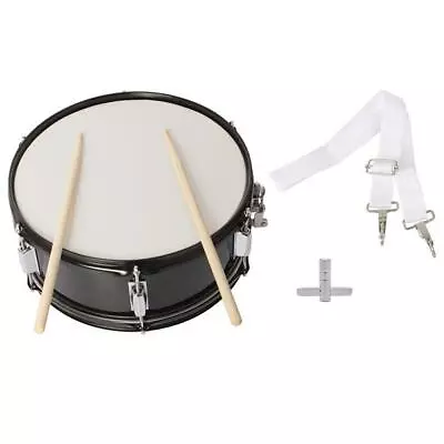 Standard 14x5.5 Inch Professional Small Military Drum Black+drum Stick+strap NEW • $42.75