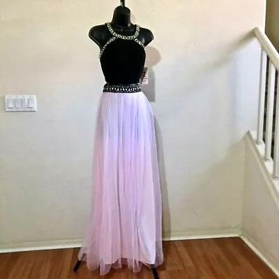 Blondie Nites Prom Bridesmaid Pageant Homecoming Formal Dress Gown Halter Set 9 • $89