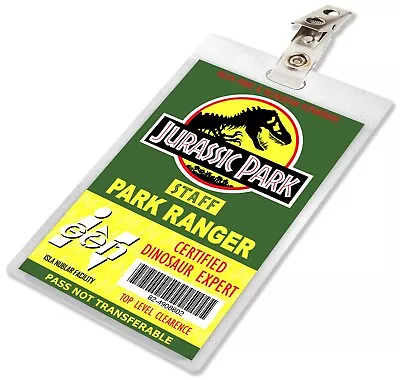 Jurassic Park World Dinosaur Ranger ID Badge Name Tag Card Costume Cosplay Prop • $13.47