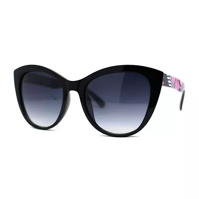 Womens Oversize Cat Eye Foliage Flower Print Chic Sunglasses • $12.95