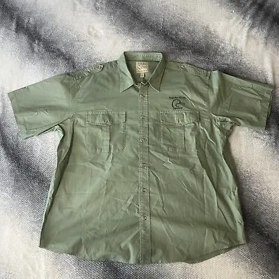 Cabelas Shirt Mens 2XL Safari Series Short Sleeve Button Down Duck Gorpcore • $18.95