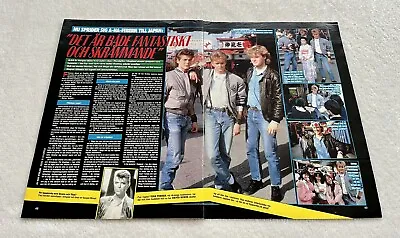 A-HA 1986 MORTEN HARKET Clipping Poster Swedish Music Magazine 1980s • $8