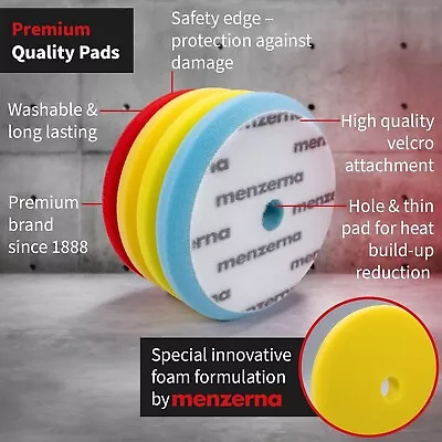 MENZERNA 4 Pcs 6 Inch Premium Polishing Pad Kit • £44.95