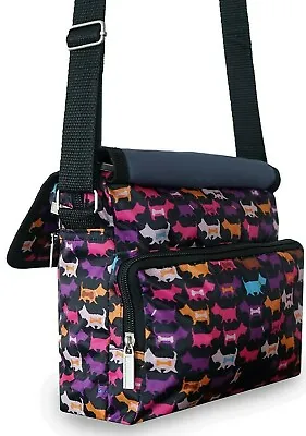 Shoulder Bags Dog Print Ladies Messenger Bag Nylon Cross Body Bags Lightweight • £5.90