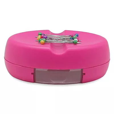 Magnetic Sewing Pincushion With 15 Plastic Head Pins Magnetic Pins Holder For • $11.99