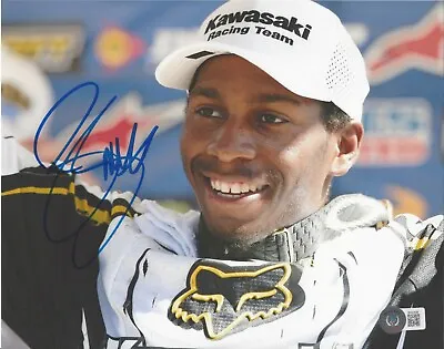 James Bubba Stewart Motocross Ama Supercross Race Icon 3 Signed Beckett Bas Coa • $90.19