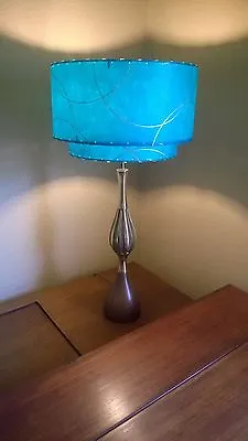 Mid Century Vintage Style 2 Tier Fiberglass Lamp Shade Modern Atomic Retro TTT • $135