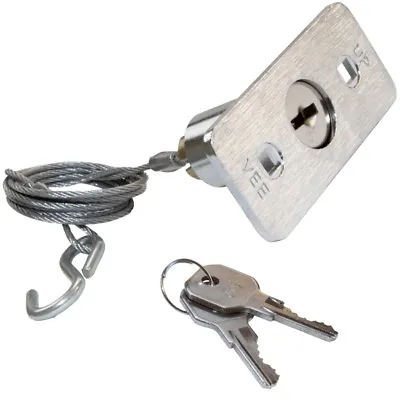 Garage Door External Emergency Release Device - Flat Key Type With 3' Cable • £19.95