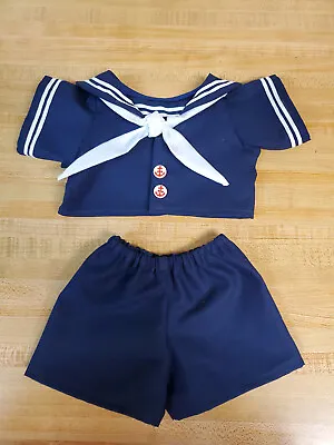 BOYS SAILOR SUIT NAVY BLUE TOP W RED/WHITE TIE For 16  CABBAGE PATCH CPK KIDS • $22.99
