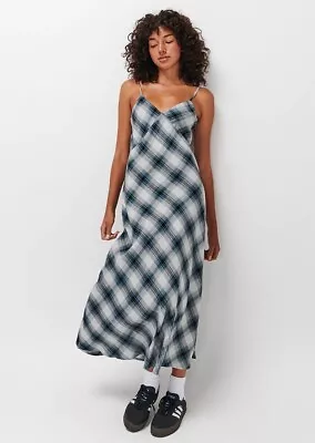 Ghanda Check Maxi Hudson Dress Large • $20