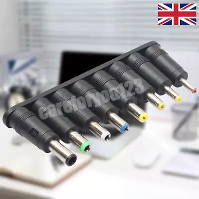 # 5.5x2.1mm Laptop DC Power Adapter Tips Connector Jack Kits For (8 In 1) • £3.83