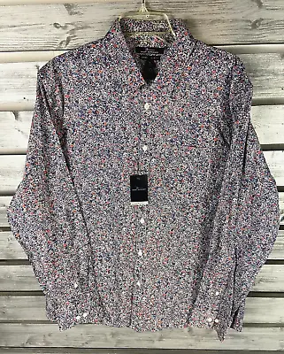 NEW Marc Anthony Luxury Slim Fit Paisley Long Sleeve Button Up Shirt Mens XL • $19.99