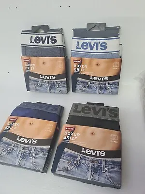 £15.99 • Buy New Levi's 2 Pack  Basic Boxer Brief Sizes And Colours 