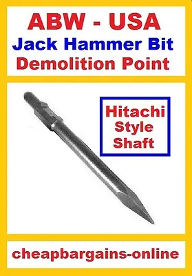 $34.99 • Buy Demolition Jackhammer Point Bit Jack Hammer Point Bit Air Power Tool Hitachi New