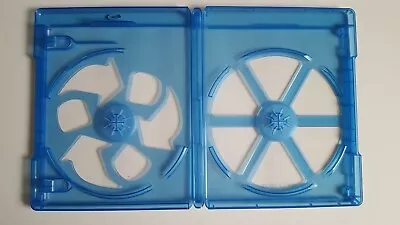 USED Standard 12mm Replacement 2-Disc Blu-ray Slotted Case With Outer Sleeve • $2.59