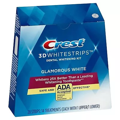$11.95 • Buy Crest Whitening Strips 3D Glamorous White Advanced Teeth Dental Treatment Kit
