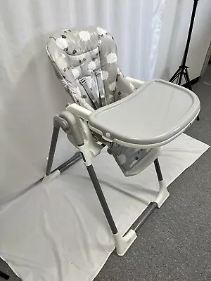 Cuggl Highchair Sheep Foldable With Tray And Tray Cover Weaning Feeding Chair • £50