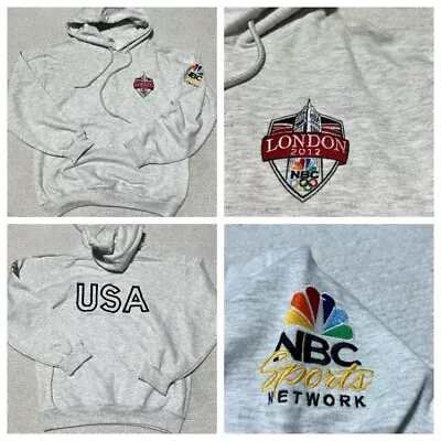 2012 London Olympics NBC USA Team Hoodie Sweatshirt Size S Embroidered • $29