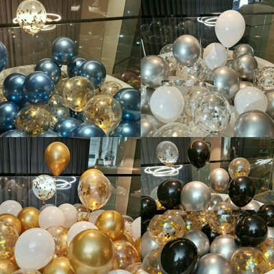 £2.45 • Buy 10-50 CHROME BALLOONS METALLIC LATEX PEARL 10  Helium/Air Wedding Birthday Party