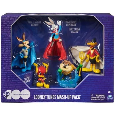 DC Comics Looney Tune's 5 Figure Set Bugs Bunny Superman Wile E. Coyote Batman • $29.99