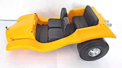 Hawk Model Co Dune Buggy 9  Plastic Model Snap Together Kit Two Seater Yellow • $32