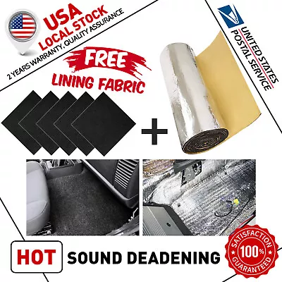 197mil 36sqft Car Heat Insulation Foam Sound Deadener Deadening Mat 20PCS • $49.59