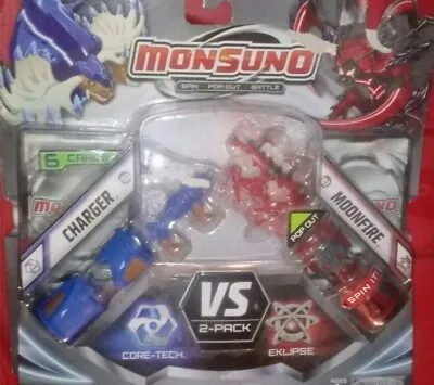 RARE 2012 Monsuno Charger Vs Moonfire (2-Pack) Collectible Figure Set • $24.99