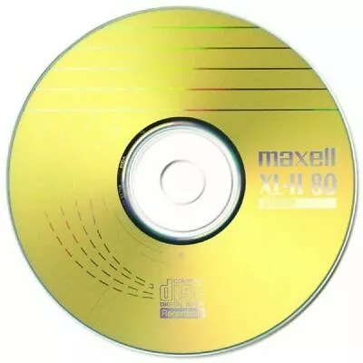 £7.99 • Buy 15 X Maxell CD-R Audio XL-II Gold Digital Music Recordable Discs In Disc Sleeves