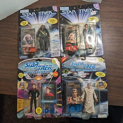 Star Trek Next Generation Worf Vash Wesley Crusher Sarek Action Figures 1993 Lot • $23.99